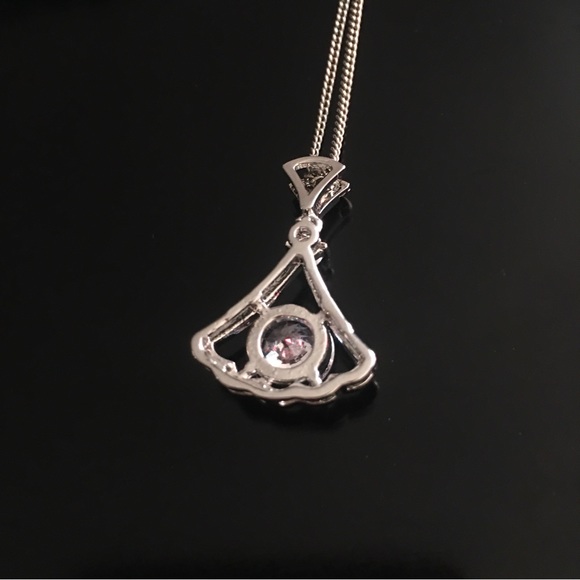 Silver Necklace With CZ’s - Picture 7 of 11